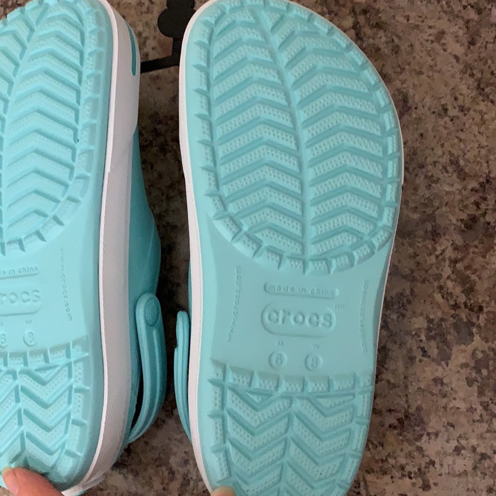 Cyan Unisex Crocs - Picture 7 of 9